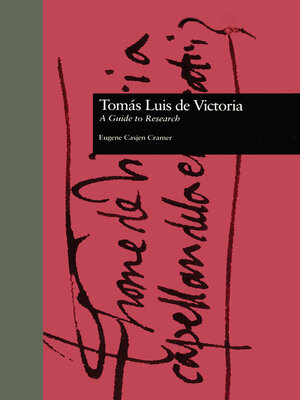 cover image of Toms Luis de Victoria